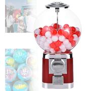 Bubble Gumball Dispenser Machine with 100 Twisters, Classic Bulk Candy Dispenser for Game Retail Stores