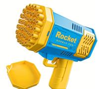 Bubble gun green orange, blue (Blue and yellow) 4+