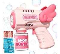 Bubble Guns Kit, Angel Wings Portable Bubble Making Toys, Automatic Bubble Maker Blower Machine, Boys Girls Birthday Party Bubble Makers, Summer Outdoor Garden Party Games Toy