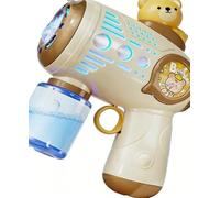 Bubble Guns Kit for Kids, Automatic Bubble Machine for Kids, Portable Bubble Making Toys with Lights, Outdoor Garden Wedding Party Bubble Maker Present for Boys Girls