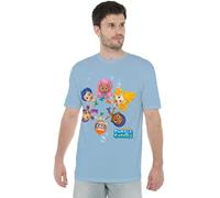 Bubble Guppies Nonny, Deema, Oona, Molly, Goby, Gil Unisex T Shirt, Light Blue, L