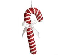 Bubble Hanging Ornament for Holiday Decorations with Red and Alternative White Design, Lightweight and Suitable for Christmas Trees, and Festive Displays, Multiple Sizes (P)