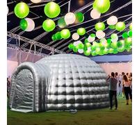 Bubble House Dome, Inflatable Igloo Dome Tent Silver 20x11.8FT