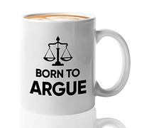 Bubble Hugs Lawyer Coffee Mug 11oz White - Born To Argue - Law Student Law School Law Her Attorney Advocate Esquiire Barrister