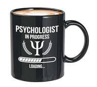 Bubble Hugs Psychologist Coffee Mug 11oz Black - Psychologist In Progress Loading - Psychology Student School Graduation Psychiatrist Hypno Therapist Clinical Mental Health Funny Personality