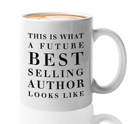 Bubble Hugs Published Author Coffee Mug 11oz White - Future BestSelling Author Gift Mug For Writers