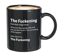 Bubble Hugs Sarcasm Saying Coffee Mug - The ening - Inappropriate Funny Bad Rude Grammar Spelling Definition 11oz Black