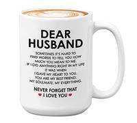 Bubble Hugs Valentine's Day Mug White 15oz - Hard To Find Words - Husband Valentine's Day Couple Anniversary Wedding