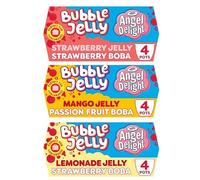 Bubble Jelly Angel Delight Jelly Pots, Strawberry, Mango, Lemonade Flavours with Boba