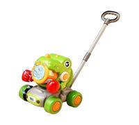 Bubble Lawn Mower - Bubbles Blowing Push Toy, Dinosaur Themed Game Blower, Durable Lightweight, Easy Push Handle Design, Safe Material, Fun Interactive Play, Portable | Bubble Toy F