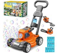 Bubble Lawn Mower for Kids, 3-in-1 Bubble Machine Blower with 10 Bubble Solution, Outdoor Push Toys for Toddlers Ages 3-8, Birthday Easter Summer Gift for Boys Girls 3 4 5 6 7 8 Year Old