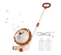 Bubble Lawn Mower, Lion Shape Beach Foam Sprayer with Rechargeable Bubble Blower | for Garden Outdoor Party Birthday Girls and Children