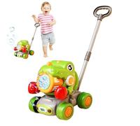 Bubble Lawn Mower - Outdoor Bubble Blower Machine, Dinosaur Entertainment Game Toy | for Preschoolers Boys Girls Age 3+ Travel Home Garden School Playtime Party Outdoor Fun