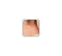 Bubble Letter Necklace Silver for Women Silver Dainty A-Z Pendant Initial Necklaces Bubble Letter Necklace Initial Necklaces for Women Jewelry