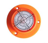 Bubble Level 50mm Round Circular for spirit Level for Picture Hanging & Carpentry - High Accuracy Acrylic Bubble Gauge with Internal Markings 50x13mm(Orange)