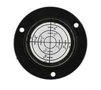 Bubble Level 50mm Round Circular for spirit Level for Picture Hanging & Carpentry - High Accuracy Acrylic Bubble Gauge with Internal Markings 50x13mm(Black)