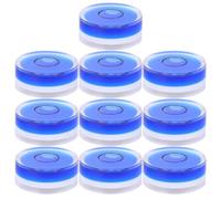 Bubble Level Acrylic Calibration Tool 10pcs Universal | 25x10mm Size, Blue Acrylic Body, Fast Accurate Reading, Cross Stitch and Picture Frame Use