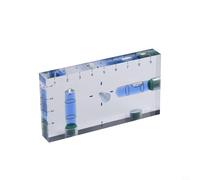 Bubble Level,Two Way Level,Magnetic Level,Transparent Ruler,Precision Tool for Woodworking,DIY,95mm Blue