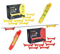 'BUBBLE LEVELS' - 7X Pocket Bubble Level for Builders Line | Hanging String Bubble Level Set for Building Trades, Engineering, Surveying, Metalworking Landscaping or Construction (Yellow)