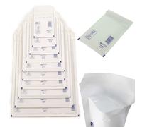 BUBBLE LINED WHITE PADDED ENVELOPES (10 SIZES) A5/A4/A3/CD'S POSTAL