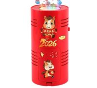 Bubble Machine - 15 Holes Year of the Horse Cool Blower, Rechargeable Automatic Bubble Machine with Color Light Effect, Outdoor Play Toy for Kid Child Backyard Outside Bath Play Party