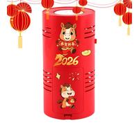 Bubble Machine - 15 Holes Year of the Horse with Blowing and Lighting, Rechargeable Bubble Maker Machine for Outdoor Games Party Garden Backyard Bath