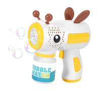 Bubble Machine - 6.5 x 5.51 Inch Electric Lighting, Automatic Toy, Fun Summer Game Device with Colorful LED Lights | Entertainment Accessory for Birthday Wedding