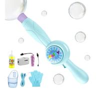 Bubble Machine - ABS, 12.2x3.15x1.97 Inch, Fog Bubble Machine, LED Lighting | Colorful Bright Interactive Fog Bubbles Magic Bubble for Kids