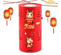 Bubble Machine - ABS Compact 18x8x8cm | Year Of The Horse Bubble Maker With Lights Switchable Sounds | Interactive Party Toy For Children Birthdays Chinese New Year Festival Decorations Celebrations A