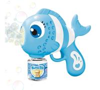 Bubble Machine - Automatic Bubble Maker | Fizz Toy Fish Shape Machine with Lights And Sounds - Portable Soap Petite Dispenser for Bath Game in