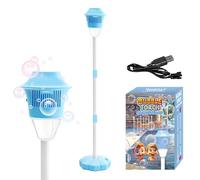 Bubble Machine, Automatic Maker Blower Kids, Rechargeable Standing Outdoor, Light Music Handheld Toy, Lantern Spaceship Big Bubbles Battery Operated, for Parties Weddings Activities Todlers Use