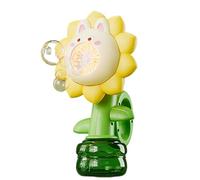 Bubble Machine,Bubble Blower Machine Outside Games | Interactive Toys with Colorful Lights, Rechargeable Shake Head Flower Backyard Games for Boys Kids Indoor Outdoor