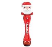 Bubble Machine, Bubble Maker, Festive Design Colorful Lights Child Friendly Holiday Fun Battery Powered Lightweight Build Creative Play, Santa Wand for Kids, Adults