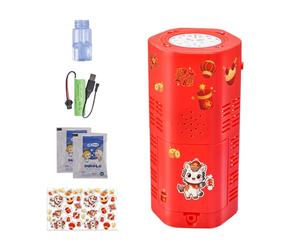 Bubble Machine - Equine Launcher, 1pc Rotating Spinner For Birthday Events, Motorized With Radiant Bulbs, Celebration Device, Sphere Maker For Backyard, Easter And Outdoor Social Activity