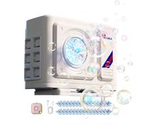 Bubble Machine for Bike AC Outdoor Unit Motorcycle Decor Toy with LED Light