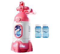 Bubble Machine for Bike - Rocket Shape Cycling Toy with Light,Rechargeable Automatic Bubble Machine with Remote Control | for Bike Ride and Bike