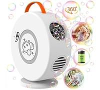 Bubble Machine for Kids Automatic Bubble Blower for Toddlers Rechargeable Battery Operated Portable Bubble Maker for Little Boys Girls Fun Electric Bubble Toy Rotated 90°/360° Party