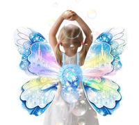 Bubble Machine for Kids, Automatic Light-Up Butterfly Bubble Blower Toy with LED Lights for Outdoor Play, Garden, Backyard, Parties, Weddings & Birthdays