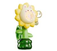 Bubble Machine for Kids | Battery Operated Bubble Maker Machine - Shake Head Flower Portable Interactive Toys with Colorful Lights, Backyard Games for Boys Girls
