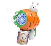 Bubble Machine For Kids, Bubble Machine For Parties - Bubble Machine Bubble Blower With LED - No-Spill Rabbit Carrot Bubble Machine, For Bubble Parties In The Backyard,
