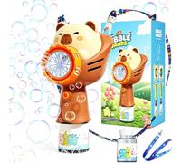 Bubble Machine for Kids, Capybara Bubble Machine, Automatic Bubbles Maker with Lights, Bubble Maker Birthday Gifts for Boys Girl Toy Presents Outdoor Garden Wedding Party