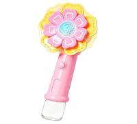 Bubble Machine for Kids, Handheld Rotating Flower Bubble Machine, Rechargeable Kids Automatic Maker, One-click Start Allows for Continuous Generation of Abundant Bubbles, Interactive Toys for Children