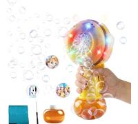 Bubble Machine for Kids, Muslecid Rechargeable Bees Bubble Maker, Light Up Automatic Bubble Wand Toys for Baby Children Gifts for Party Favors, Travel Outdoor Birthday Game