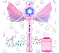 Bubble Machine for Kids Princess Bubble Wand Blower with Musical & Light Up - bubble toy