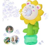 Bubble Machine for Kids,Rechargeable Dancing Sunflower Bubble Maker with Led Lights,Flower Bubbles Blaster,10,000+ Per Min Automatic Bubble Blower Toys for Outdoor/Indoor Birthday Parties,Wedding