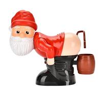 Bubble Machine for Kids with 60ml Solution Funny Santa Claus Fart Bubble Maker with Light and Music for Christmas No Battery