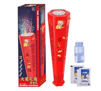 Bubble Machine for Party, Bubble Machine | Year of the Snake Bubble Machine, 20 Holes Rechargeable Bubble Machine with Realistic Sound and Light for Chinese Lunar Year