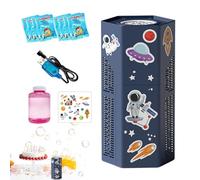 Bubble Machine - Fun Party Toy with Astronaut Stickers - Bubble Blower | for Outdoor, Garden, Christmas, Birthday, Easter, Boys, Girls