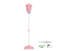 Bubble Machine on Stand - Summer Toy with Lights and Music - Height Adjustable Bubble Machine from 53 to 119 cm for Outdoor Party Summer Games Lawn Wedding Garden