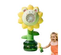 Bubble Machine | Outdoor Bubble Foam Toy - Portable Colorful Lights and Mobile Flower for Garden, Pool, Camping, Beach and Indoor Games